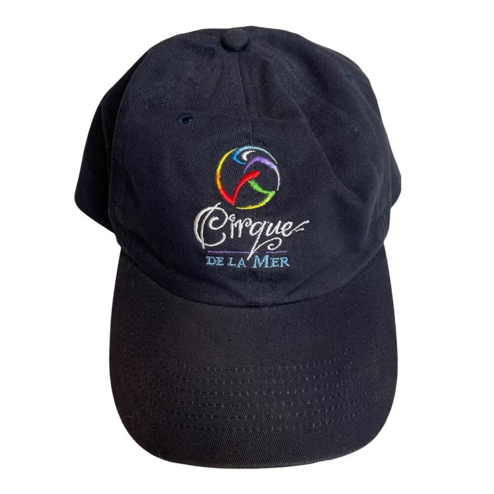 SEAWORLD Cirque De La Mer Hat Buckle Black Adjustable Vintage San Diego‎ Park